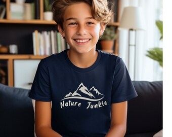 Boys Mountain T-Shirt: Nature Junkie Youth Tee