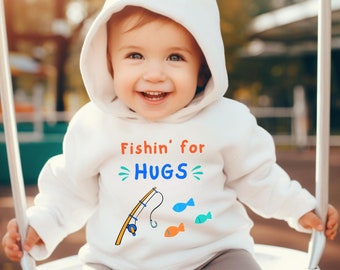 Toddler Boy Fishing Hoodie: Fishin' for Hugs Sweater