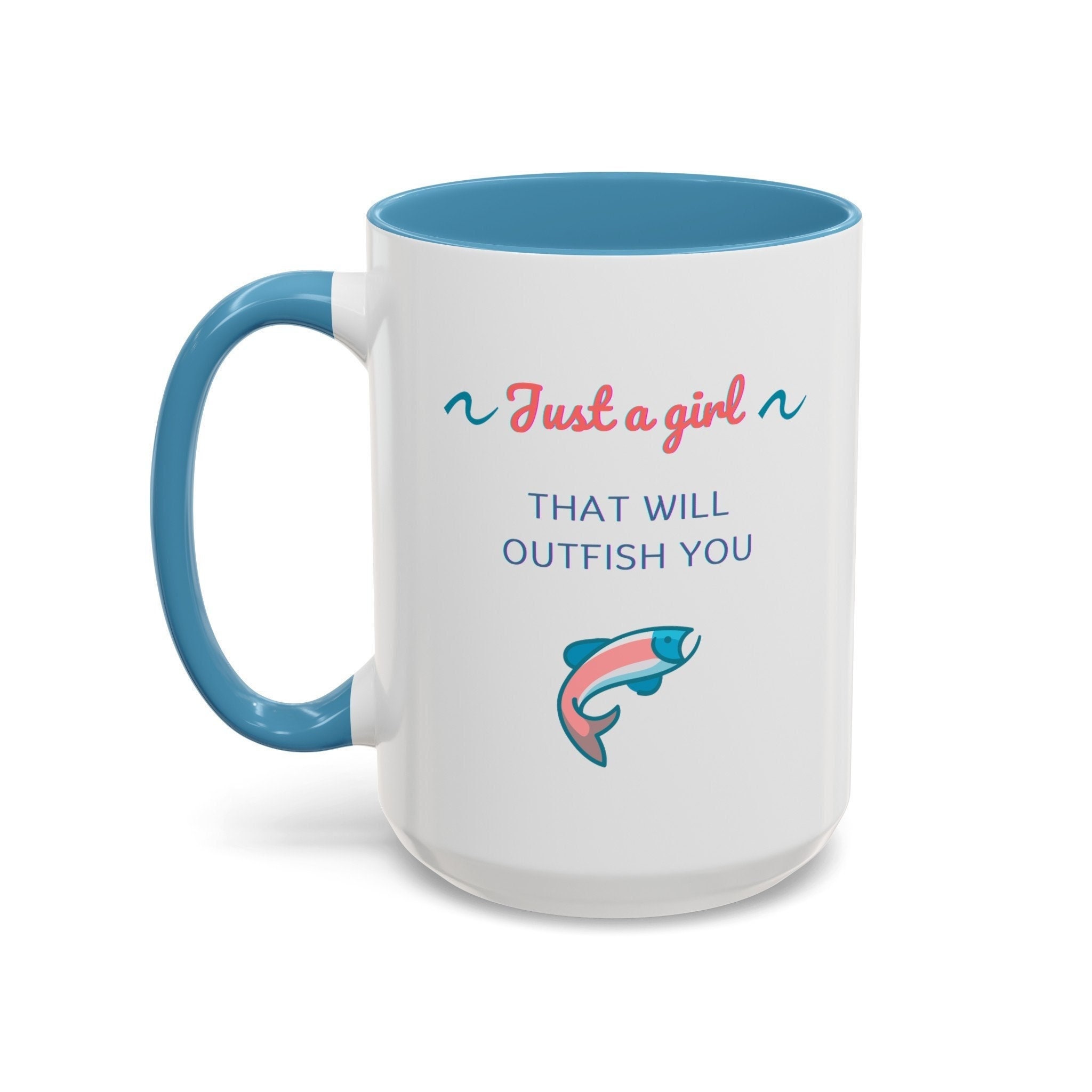Women's Fly Fishing Mug, Trout Mug, Fly Fishing Women Gift, Fishing Mug