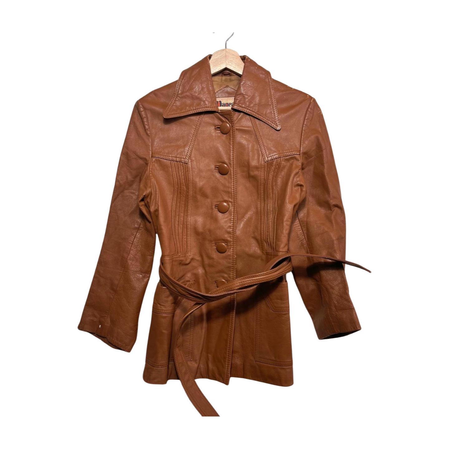1970s Leather Trench - Etsy Canada
