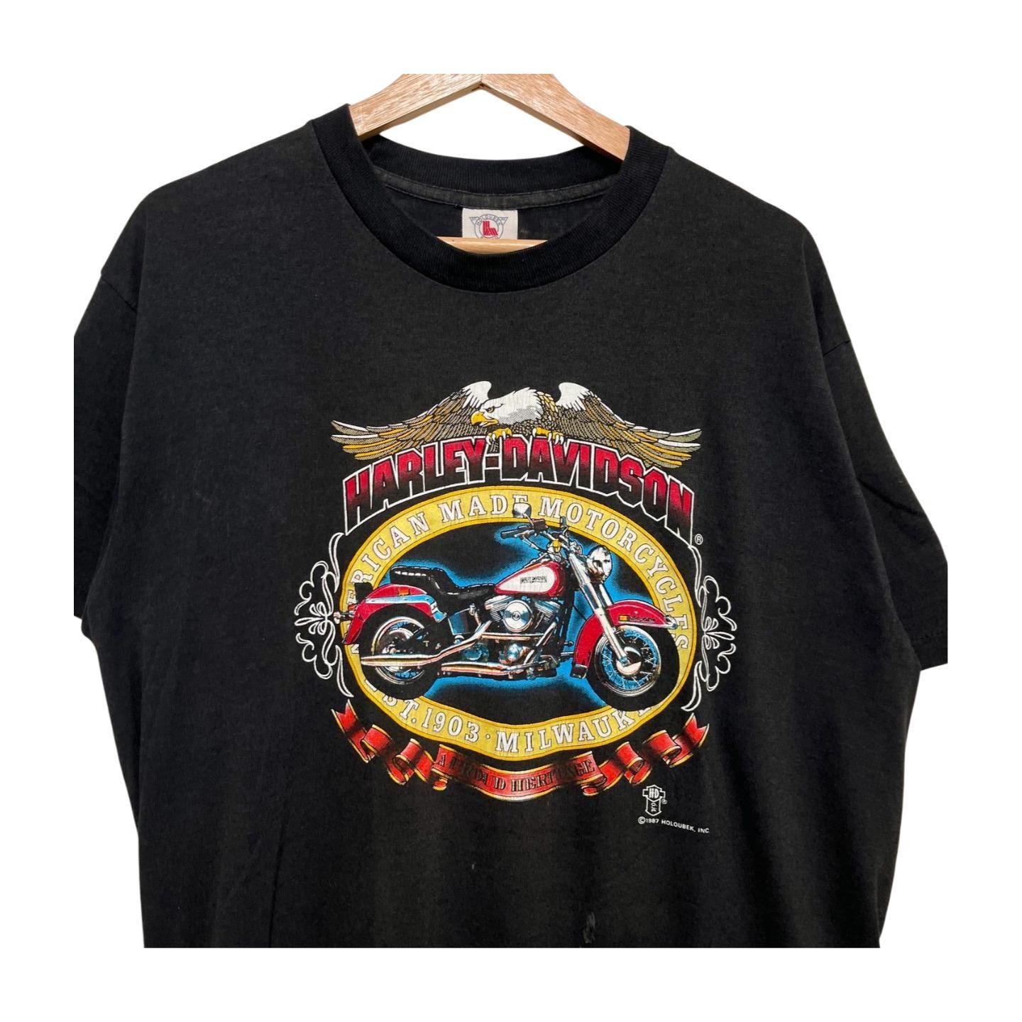 1987 Harley T Shirt - Etsy