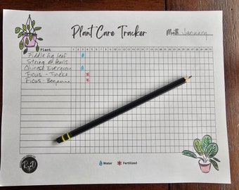 Digital Plant Care Tracker: Organize Your Greenery with Printable Plant Care Journal - Gardening Planner, Plant Tracker - Instant Download