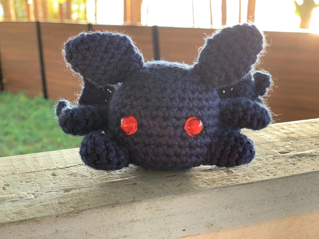Mini Chonky Mothman Cryptid Stuffy - Handmade Crocheted Amigurumi - Etsy