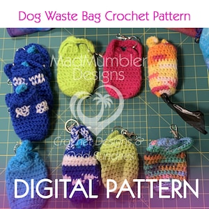 Dog Waste Bag Holder Crochet Pattern - DIGITAL PATTERN