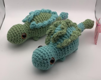 Chonky Little Ankylosaurus Dinosaur Stuffy - Handmade Crocheted Amigurumi