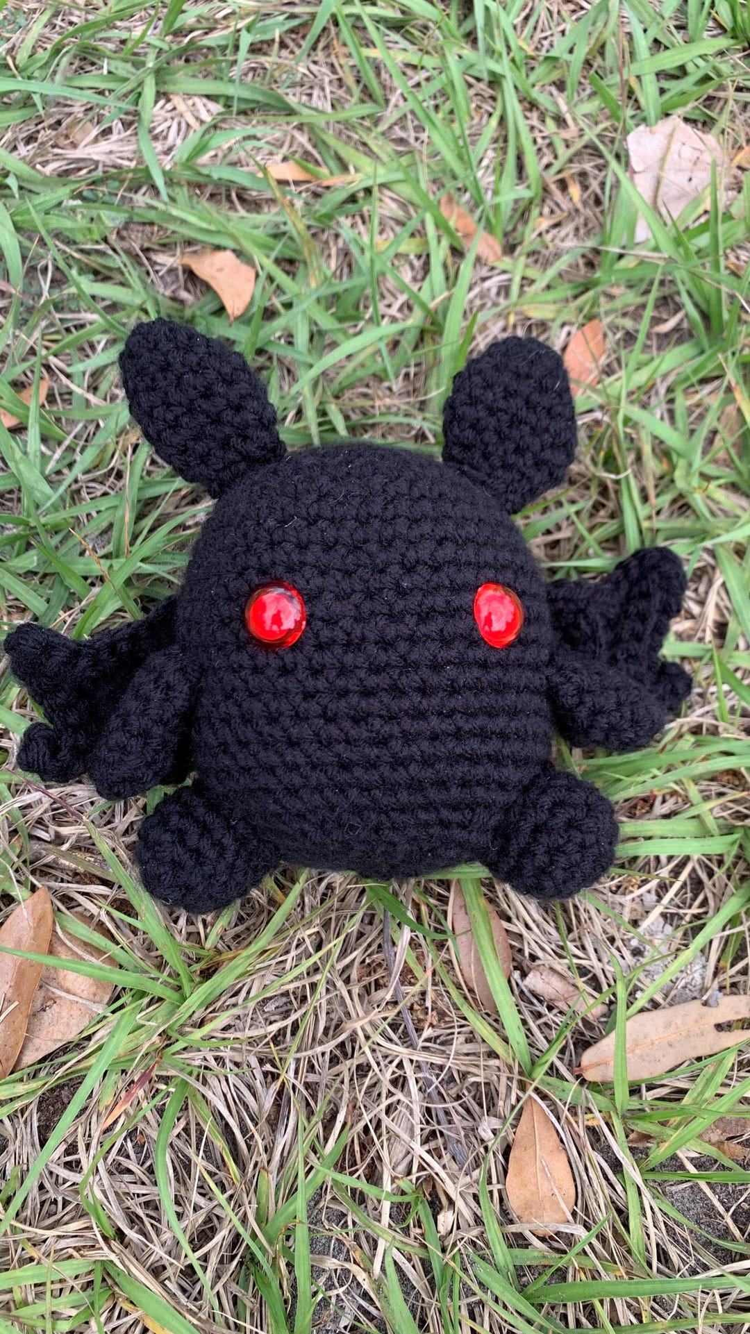 Chonky Mothman Cryptid Stuffy - Handmade Crocheted Amigurumi - Etsy