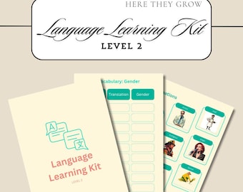 Language Learning Kit: Level 2 Vocabulary & Grammar (Digital PDF)