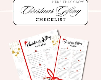 Christmas Gifting Checklist: Holiday Shopping Planner (A4)