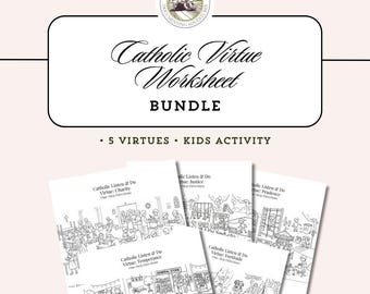 Listening Activities for Kids | Catholic Virtue Worksheets Advanced | Think & Decide | Ages 8–12 | Homeschool Printable