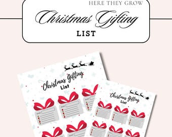 Printable Christmas Gift List Planner (A4)