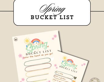 Spring Bucket List