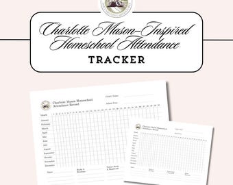 Charlotte Mason–Inspired Homeschool Attendance Tracker (Printable)