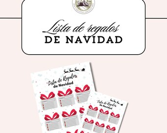 Christmas Gift List Planner, Printable A4
