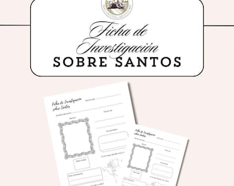 Catholic Saints Biography Worksheet for Kids (A4 Printable)