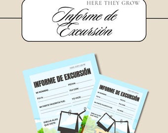 Kids Field Trip Report: Printable Worksheet, School Trip Journal (PDF)