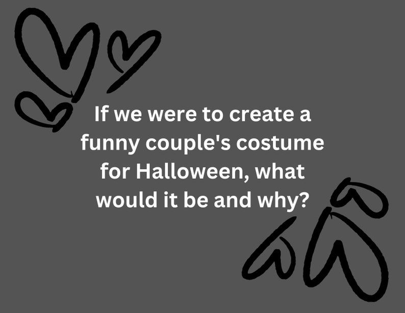 50 Unique Questions for Couples, Printable Question Cards for Couples