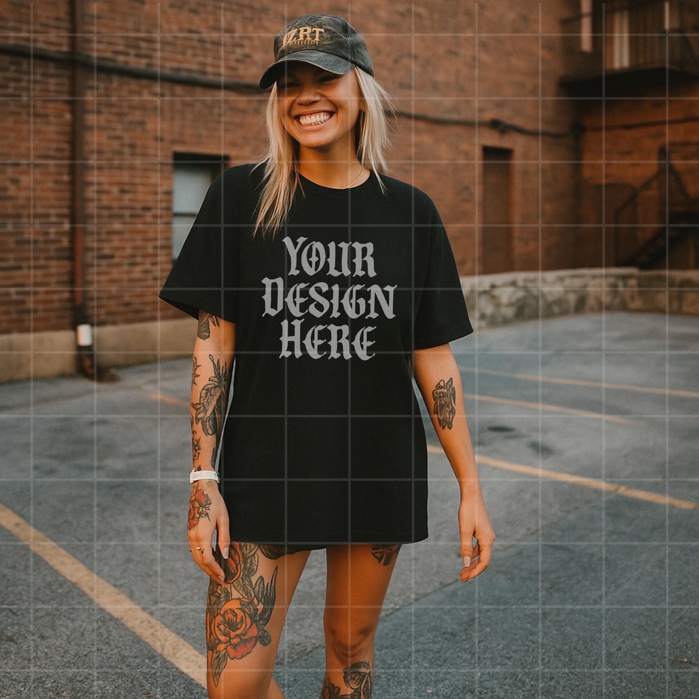 Black Comfort Colors 1717 Mockup C1717 Lifestyle Mock Tshirt