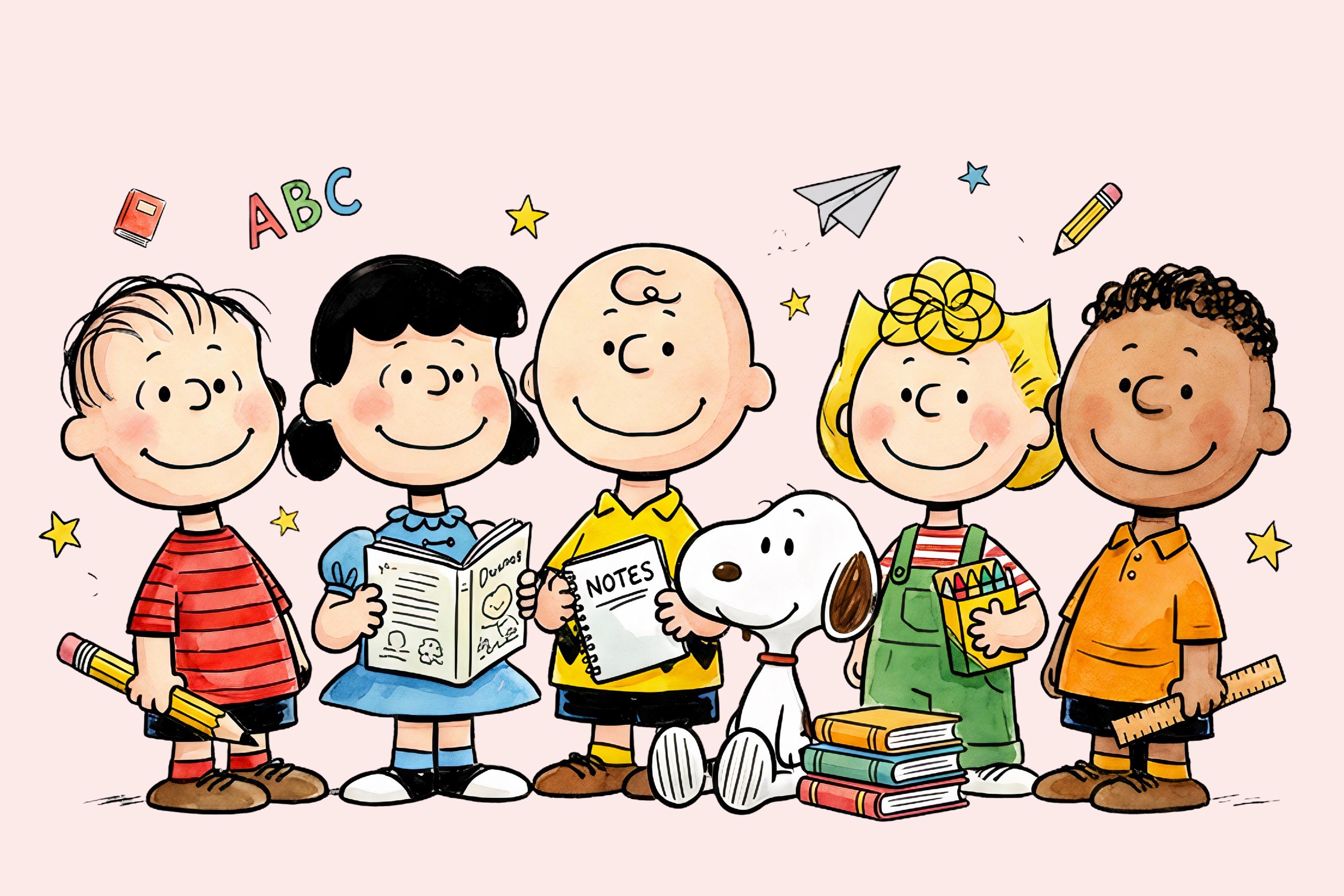 The Gang Peanuts Home Decor Block - Etsy