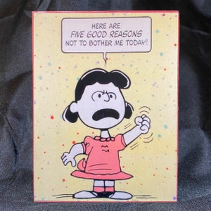Lucy Van Pelt home decor blocks