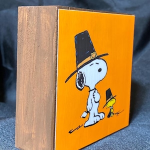 Snoopy Fall Home Decor Blocks - Etsy