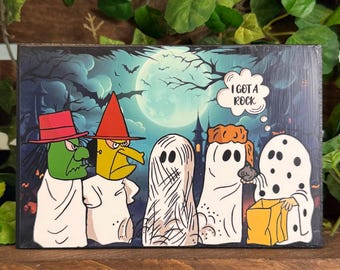 I Got a Rock Peanuts home decor block