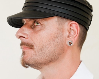 Folded Leather hat