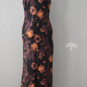 Floral Satin Maxi Dress: Elegant Holiday Party Dress