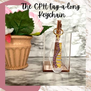 Tag-a-Long Hotel Keychain | Retro Inspired Key Tag | Customizable Travel Keychain | Vintage Motel Keychain