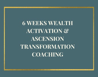 Wealth Ascension And Transformation Life Coaching Mindset Mastery Coaching Heal and Manifest Intuitive Coaching Package Wealth Mindset