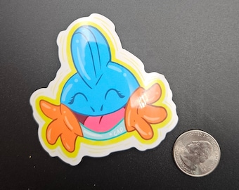 Mudkip Clear Vinyl Sticker