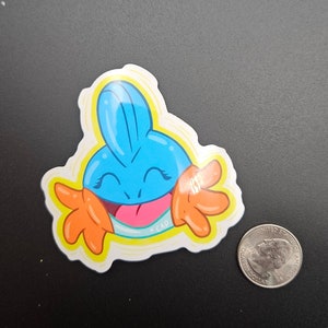 Mudkip Clear Vinyl Sticker
