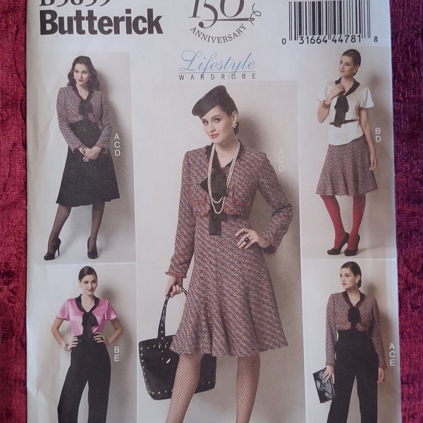 Butterick 150th Anniversary Life Style Wardrobe Pattern #5859, Size 14-22