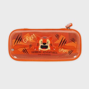 Legami - Trousse Wonderwow Tiger, 2 Compartiments et Porte-Stylo intérieur, Compartiment intérieur avec Tissu en Maille, 23 x 11 x 5 cm