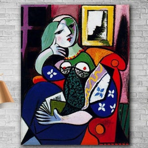 Picasso woman with book - Etsy 日本