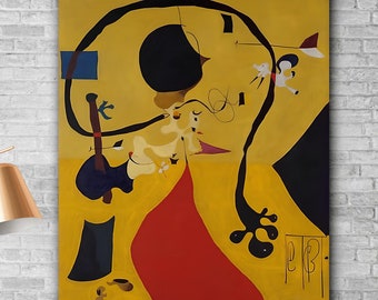 Joan Miro Dutch Interior (III) Art Print: Modern Abstract Wall Decor