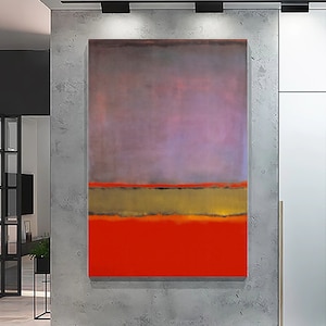 Mark Rothko: Nr.6 Violet, Green and Red 1951,Mark Rothko Wand Kunst, Rothko Leinwand Druck, Moderne Malerei, Mark Rothko Kunstdruck