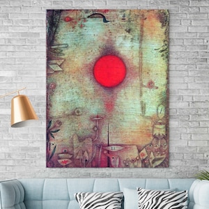 Paul Klee &#39;Ad Marginem&#39; Canvas Print: Modern Art Reproduction