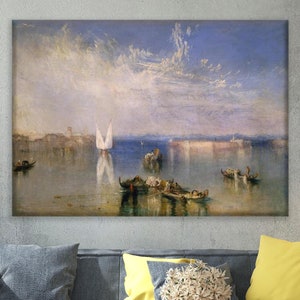 Joseph Mallord William Turner, Il Campo Santo, Venezia, Joseph M W Turner, Stampe su tela/Arte murale, Decorazioni per caverne maschili, Idee regalo