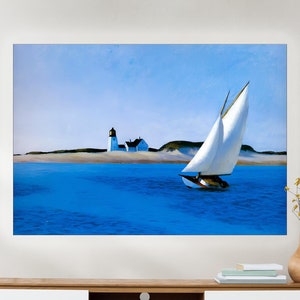Edward Hopper &#39;The Long Leg&#39; Canvas Print: Vintage Nautical Wall Art