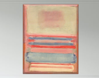 Mark Rothko No 7 No 11 Canvas Print, Abstract Expressionist Wall Art