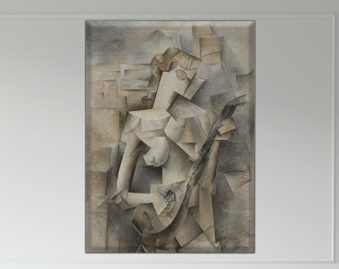 Picasso Girl with Mandolin Canvas Print: Modern Abstract Art
