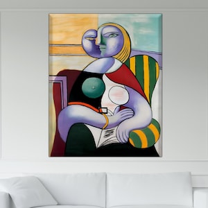 Lettura, 1932 di Pablo Picasso, decorazione su tela Picasso, poster Picasso, stampa Picasso, arte su tela moderna, stampa artistica astratta, regalo per la casa