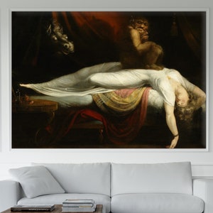 Fuseli The Nightmare Canvas Print: Vintage Fine Art Reproduction
