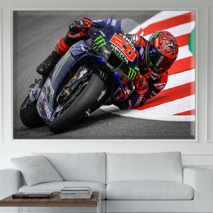 Poster Fabio, Stampa artistica su tela Fabio, Foto Fabio, Arte murale su tela Moto GP Racing, Decorazioni per caverne degli uomini, Arte decorativa su tela, regalo per la casa