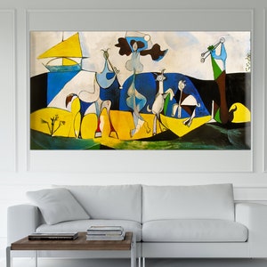 Joie de vivre, 1945 de Pablo Picasso, toile déco Picasso, affiche Picasso, impression Picasso, toile d'art moderne, impression d'art abstrait, cadeau maison