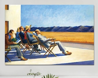 Edvard Hopper Decors, Hopper Canvas Print, Decorative Canvas art, Modern Canvas Art, Reproduction Art, Gift For home