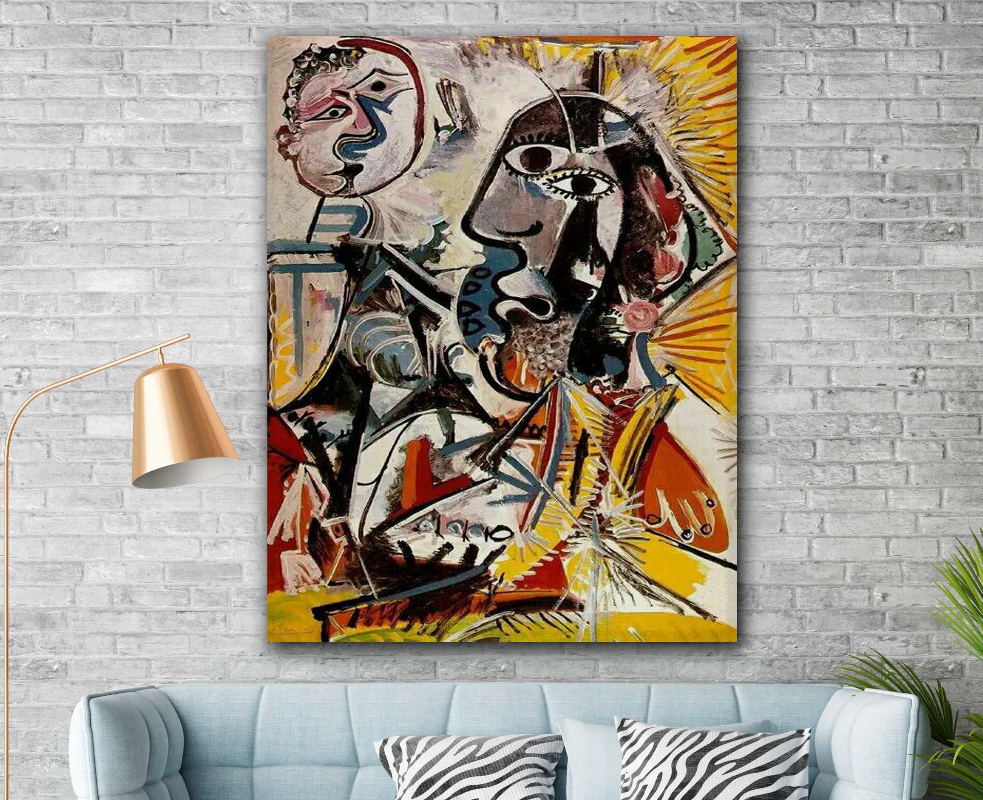 Picasso Big Heads Canvas Print: Modern Abstract Art Decor - Etsy