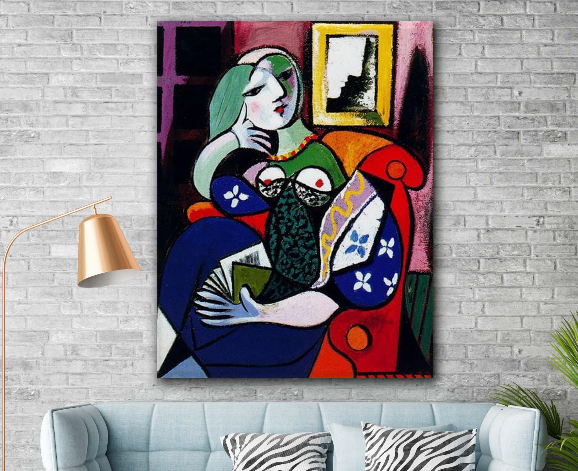 Picasso woman with book - Etsy 日本