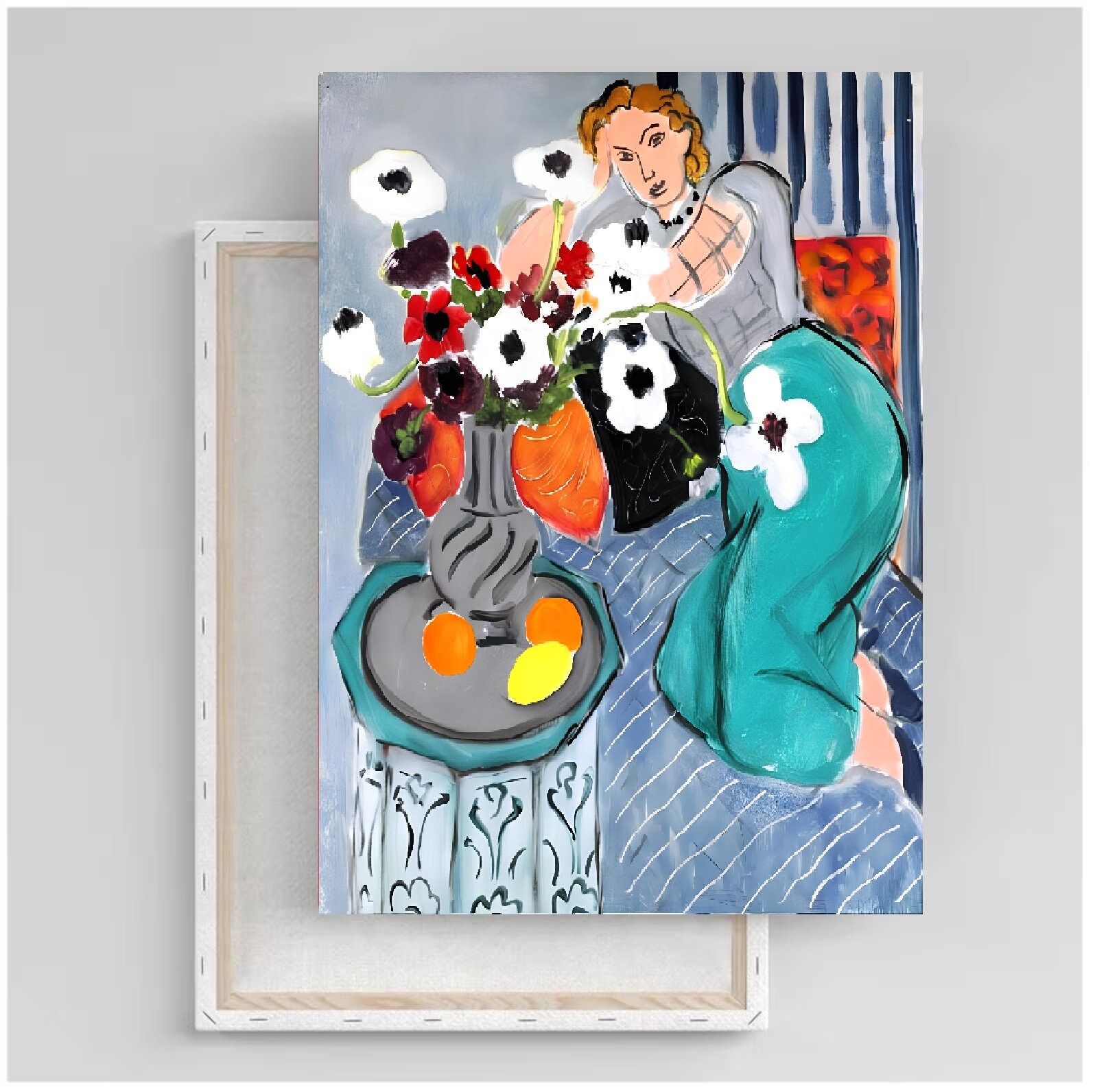 Henri Matisse Odalisque Print: Blue Harmony Abstract Expressionism 