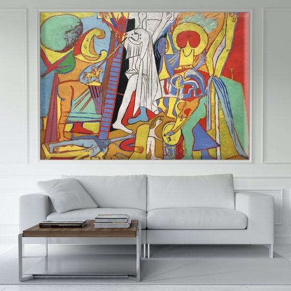 Picasso Crucifixion Print: 1930 Abstract Canvas Art - Etsy
